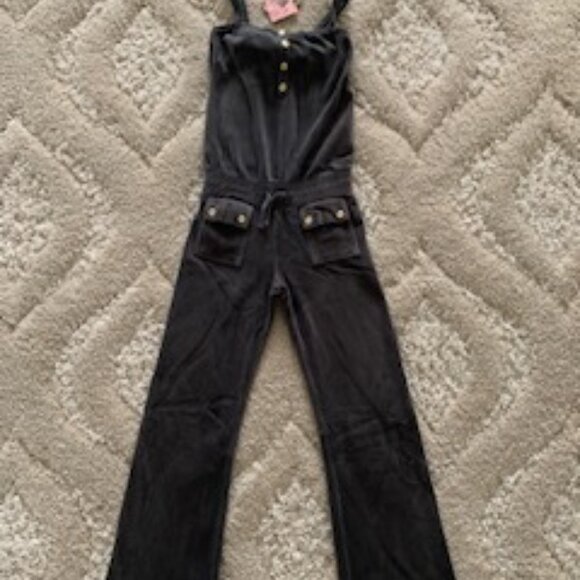 Juicy Couture Girl's Terry Velour Wide-Leg Romper/Jumpsuit (Tween Girl) NEW - Picture 2 of 7
